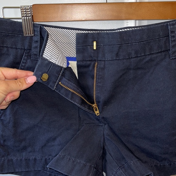 J. Crew Navy Blue Twill Shorts - Picture 3 of 10